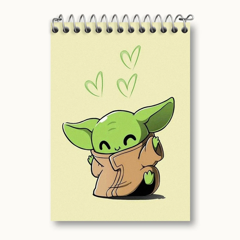 دفتر یادداشت 50 برگ خندالو طرح بیبی یودا کد N1860