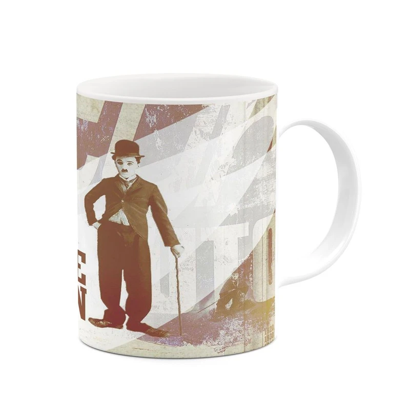 ماگ کاکتی طرح چارلی چاپلین Charlie Chaplin مدل mgh25466