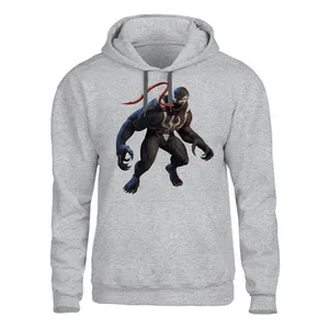 هودی مردانه مدل هیولای سیاه  کد SH79 رنگ طوسی