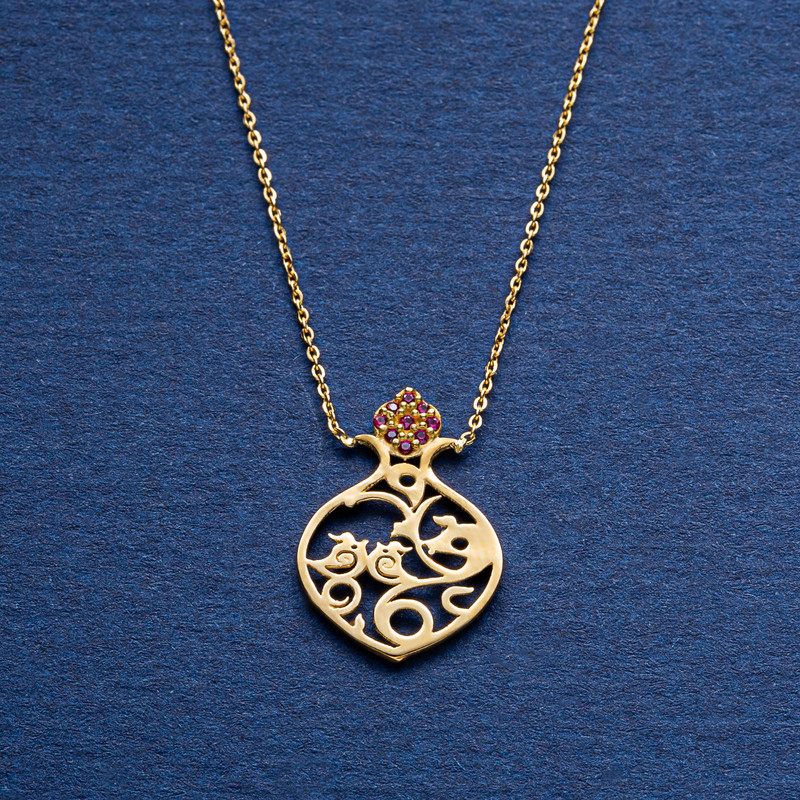 گردنبند طلا 18 عیار زنانه جواهری سون کد 2088