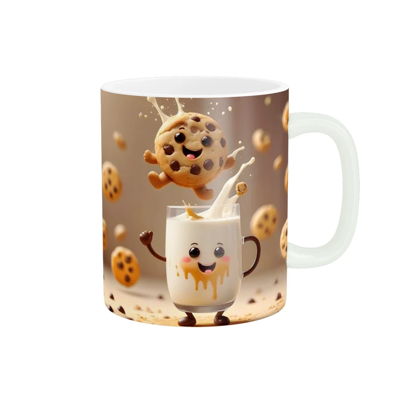 ماگ پاد آفرین طرح شیر و کوکی کد 3946