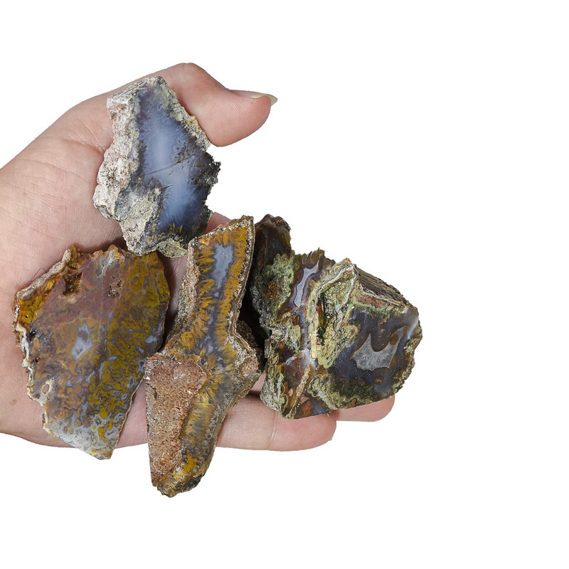 سنگ راف آمیتیست مدل عقیق شجر مجموعه 13 عددی