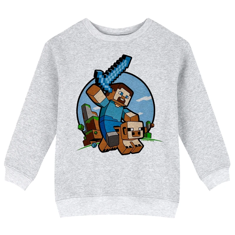 سویشرت پسرانه مدل X47 طرح ماینکرفت