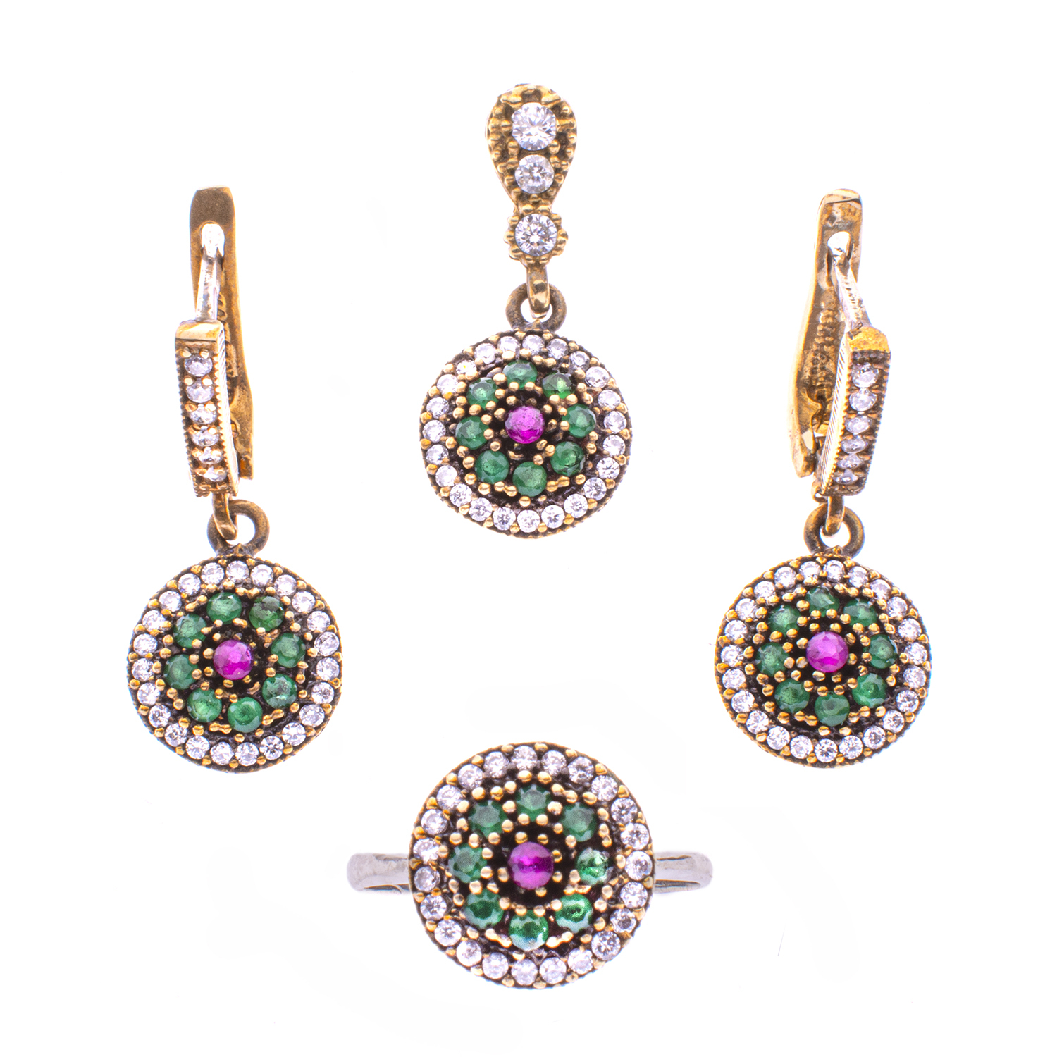 نیم ست نقره زنانه مدل N1009