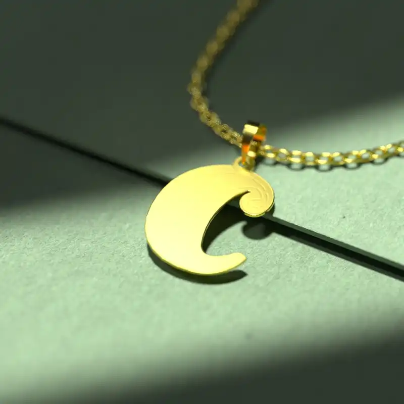 گردنبند طلا 18 عیار زنانه مدوپد مدل حرف C کد H3-1-1083