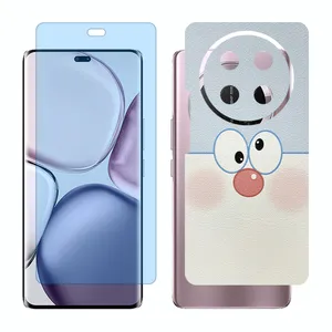 Glass Together model anti blue screen protector suitable for Honor X9c mobile phone with back cover sticker