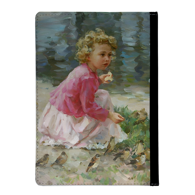 کلاسور مدل دختر و گنجشکها کد nc602