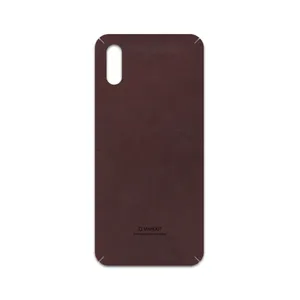 MAHOOT Matte-Dark-Brown-Leather Cover Sticker for Xiaomi Redmi 9A