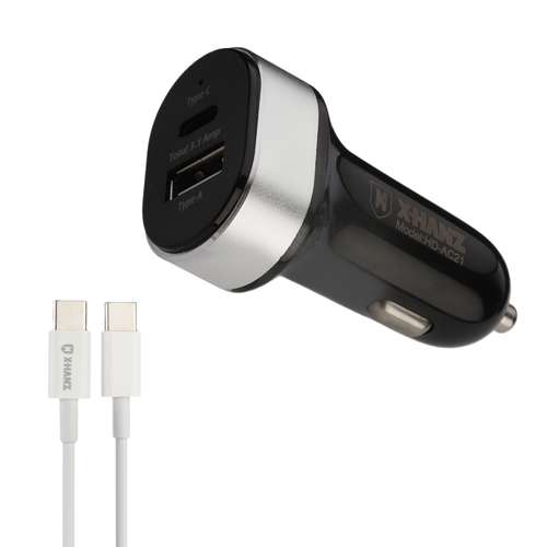 شارژر فندکی 20 وات ایکس هانز مدل AC21 به همراه کابل USB-C