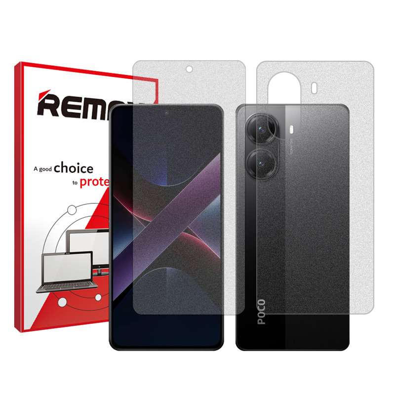 محافظ صفحه نمایش مات ریمکس مدل Resistant‌ مناسب برای گوشی موبایل شیائومی Poco X7 Pro  به همراه محافظ پشت گوشی