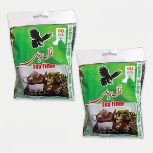 فیلتر چای قزل چای مدل کیسه ای بسته 60 عددی مجموعه دو عددی