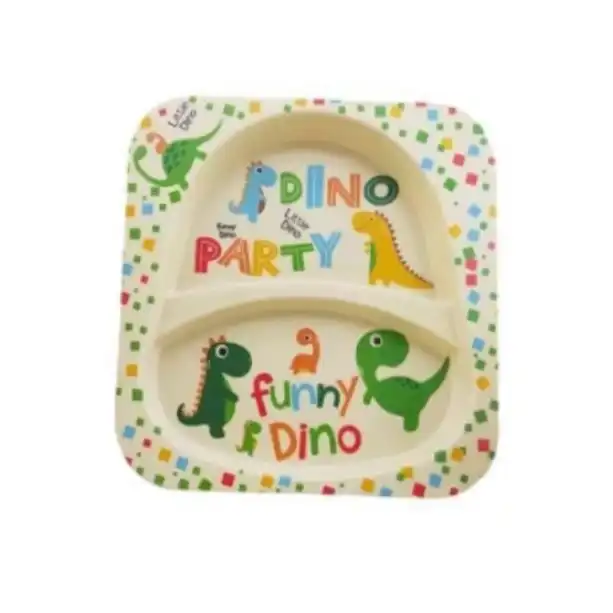 ظرف غذای کودک طرح دایناسور مدل بامبو کد B206 مجموعه 3 عددی