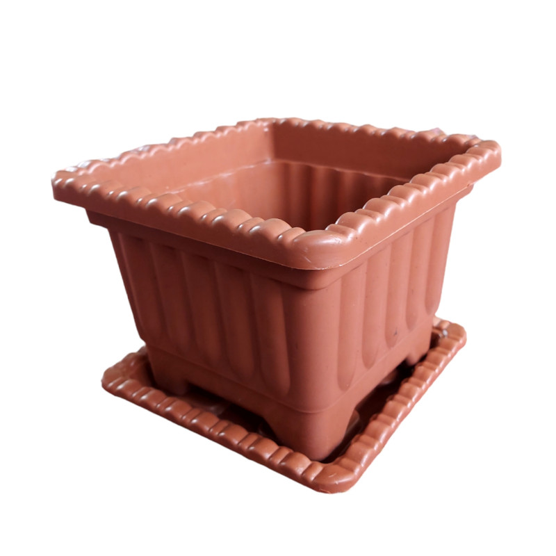 گلدان مدل مربع کد 207 بسته 2 عددی