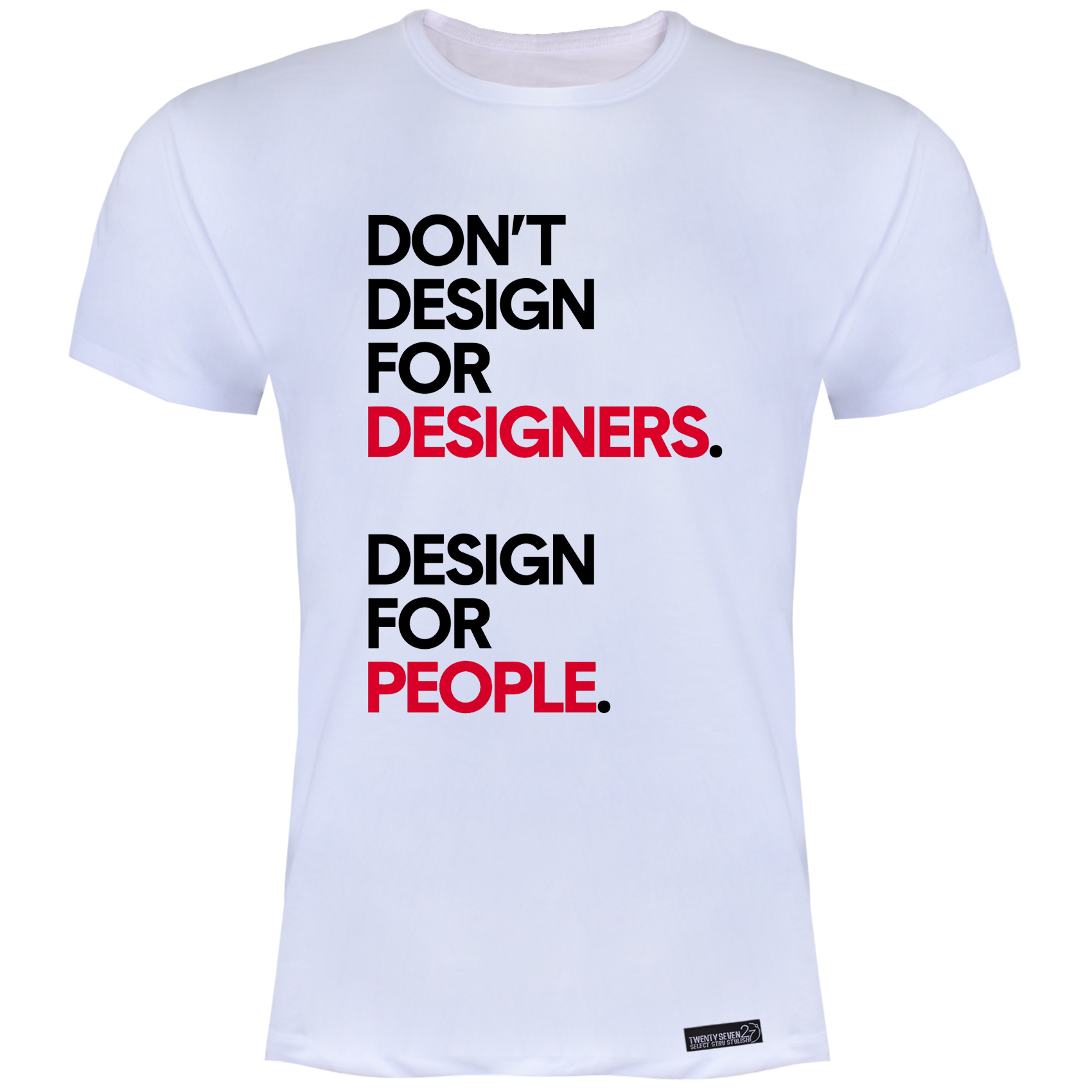 تی شرت آستین کوتاه مردانه 27 مدل Design for People کد MH1573