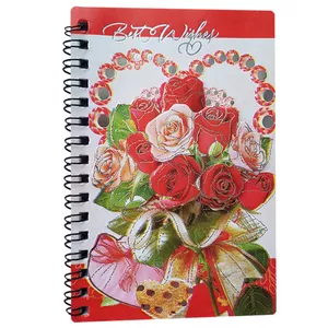 دفترچه یادداشت مدل گل های رنگارنگ کد 02