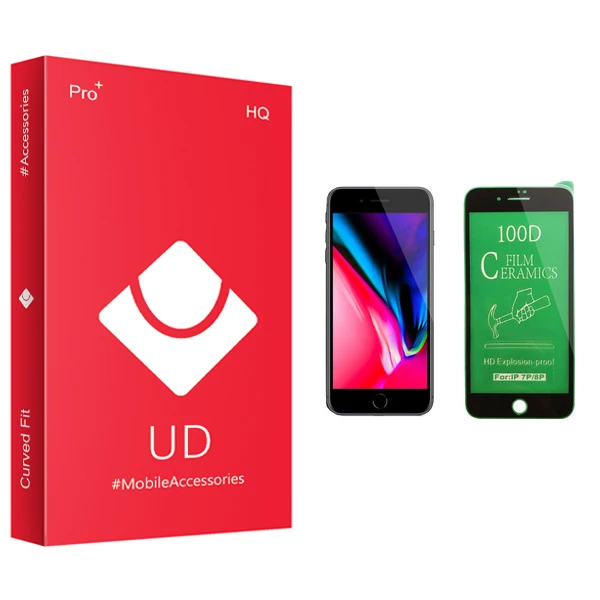 محافظ صفحه نمایش سرامیکی یو دی مدل +PRO مناسب برای گوشی موبایل اپل iPhone 7 Plus