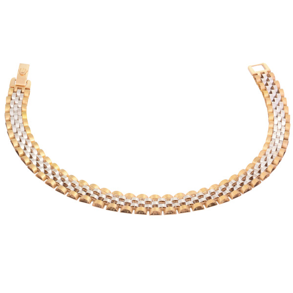 دستبند طلا 18 عیار زنانه طلای مستجابی مدل پارادایس کد ZS019 