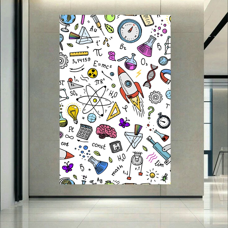 پوستر طرح مخمل دودل مدل فیزیک کد AR305450