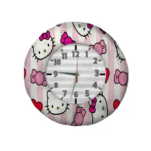 ساعت دیواری کودک شمسه نگار مدل کیتی