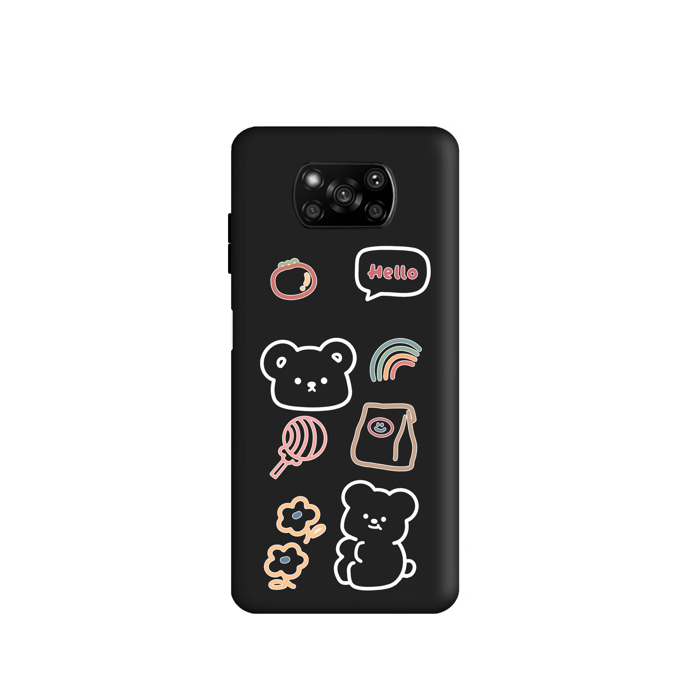 کاور طرح خرس کیوت کد m3011 مناسب برای گوشی موبایل شیائومی Poco X3 