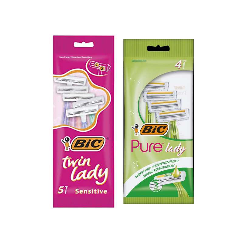 خودتراش بیک مدل Pure & Twin lady مجموعه 2 عددی