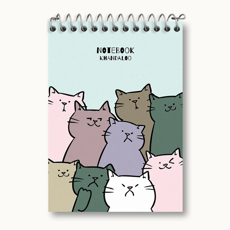 دفتر یادداشت 50 برگ خندالو مدل گربه (Cat) کد N994
