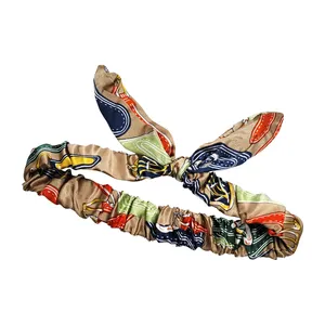 هدبند دخترانه مدل خرگوشی طرح زنجیری كد PRC205