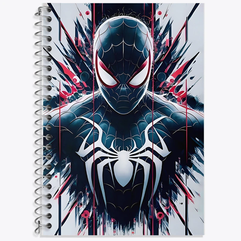 دفتر زبان 50 برگ خندالو مدل دو خط طرح مرد عنکبوتی (Spider Man) کد F6922