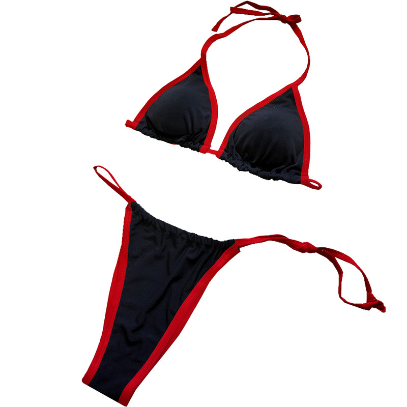 ست شورت و سوتین زنانه مدل نئونی رنگ قرمز