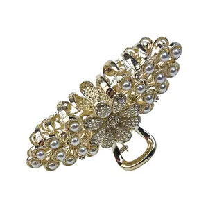 کلیپس مو زنانه طرح بابونه مدل 1427