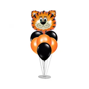 بادکنک سورتک مدل ببر مجموعه 8 عددی به همراه استند بادکنک