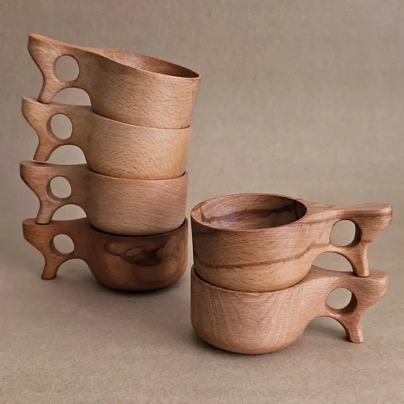 لیوان چوبی مدل کوکسا کد KC-301