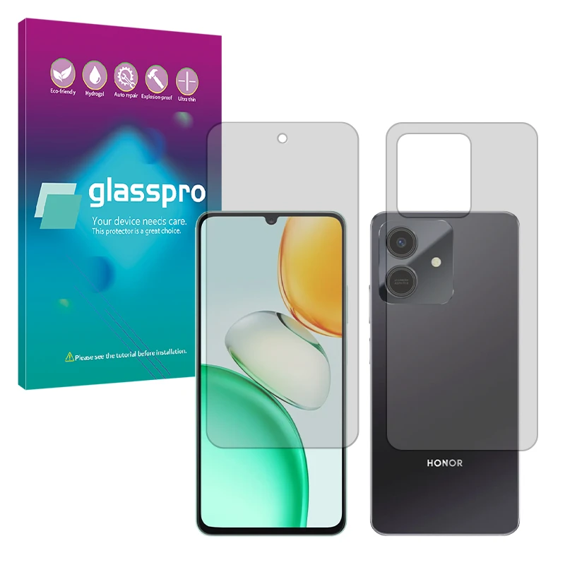 محافظ صفحه نمایش شفاف گلس پرو مدل Resistant مناسب برای گوشی موبایل آنر Play 10 به همراه محافظ پشت گوشی