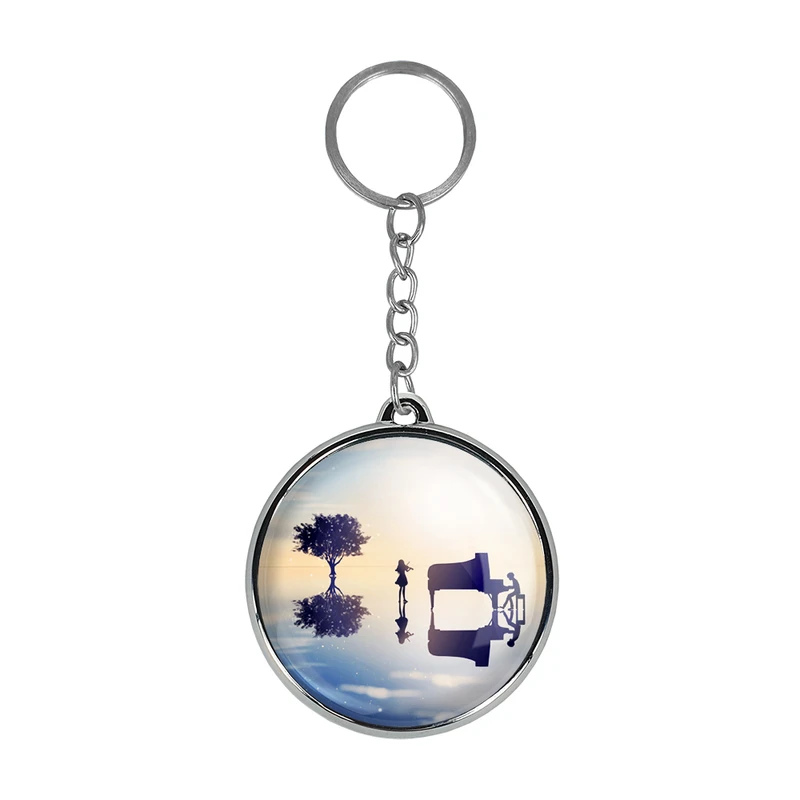 جاکلیدی خندالو طرح آریما و کائوری انیمه دروغ تو در آوریل مدل دوطرفه کد 3245432455