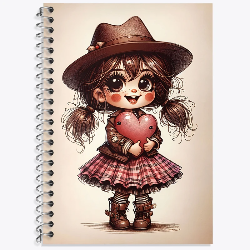 دفتر نت موسیقی 50 برگ خندالو طرح دخترانه بامزه کد N4871