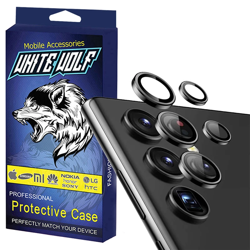 محافظ لنز دوربین وایت ولف مدل W-Ring مناسب برای گوشی موبایل سامسونگ Galaxy S24 Ultra