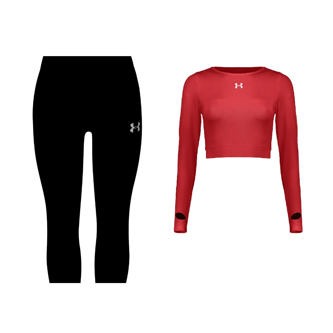 ست نیم تنه و شلوارک ورزشی زنانه مدل 6338