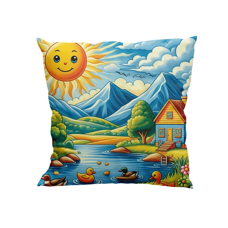 کوسن کودک پاد آفرین مدل منظره کد DKK840