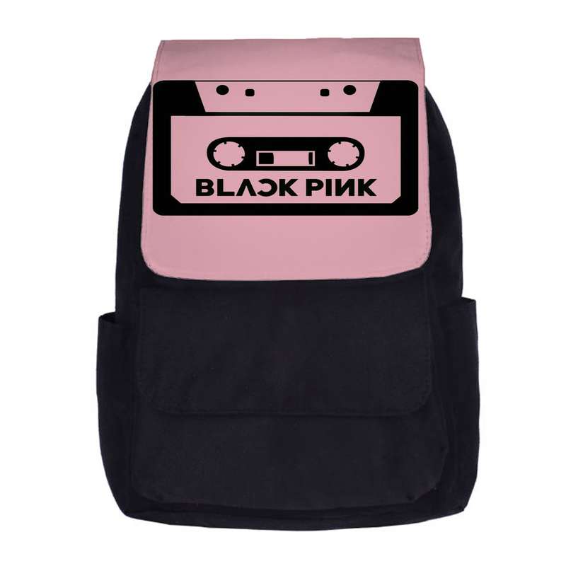 کوله پشتی دخترانه طرح black pink کد kp306