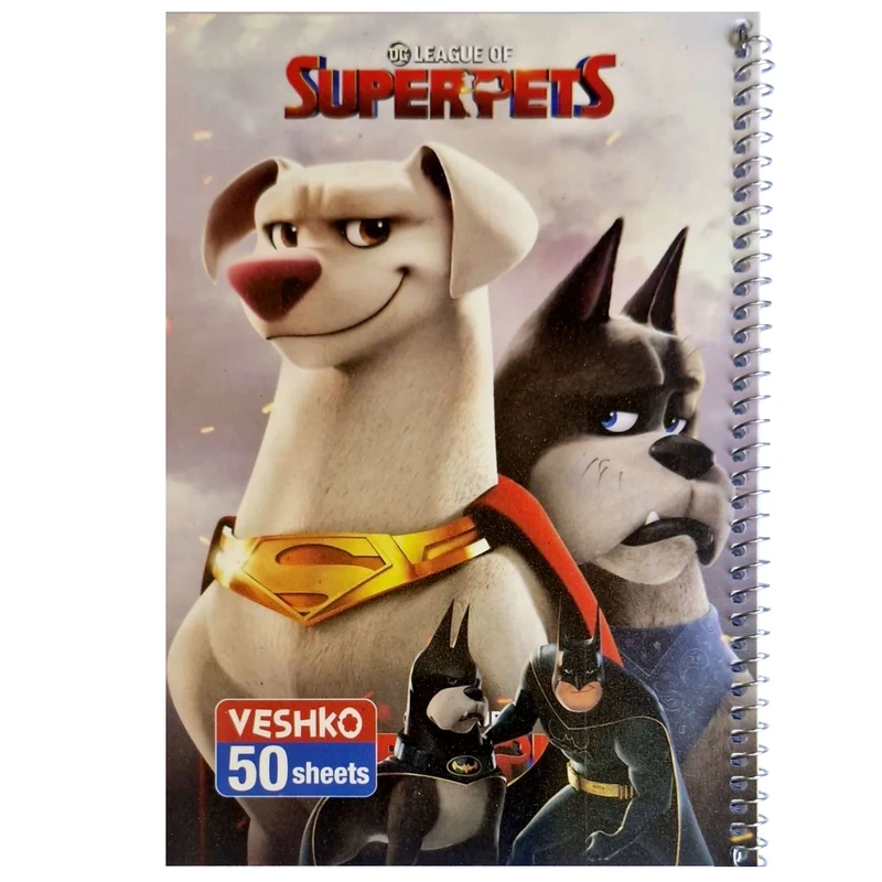 دفتر مشق 50 برگ وشکو طرح فانتزی کد 1019