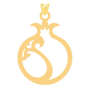 آویز گردنبند طلا 18 عیار زنانه کرابو مدل یلدا Kr31715