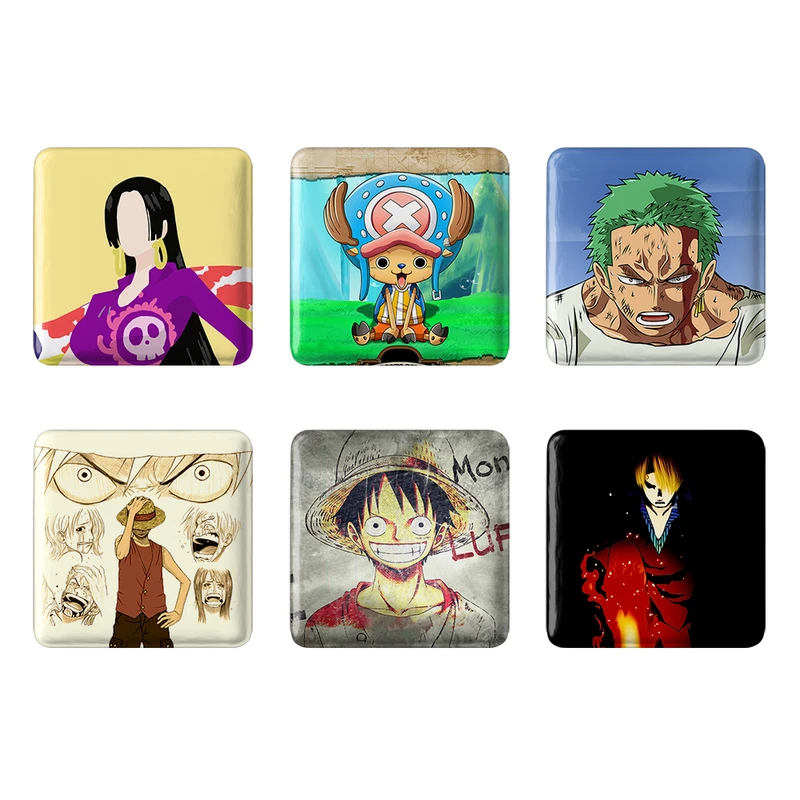 مگنت خندالو طرح انیمه وان پیس One Piece کد 942A مجموعه 6 عددی