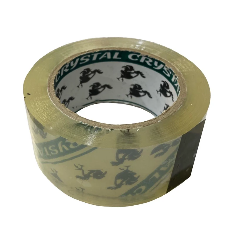 چسب نواری پهن کریستال کد 01 عرض 4.8 سانتی متر