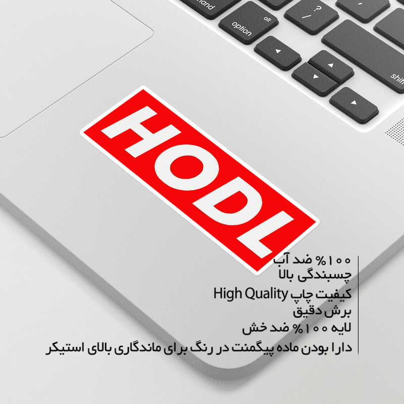 استیکر لپ تاپ ماسا دیزاین طرح HODL مدل STKJO