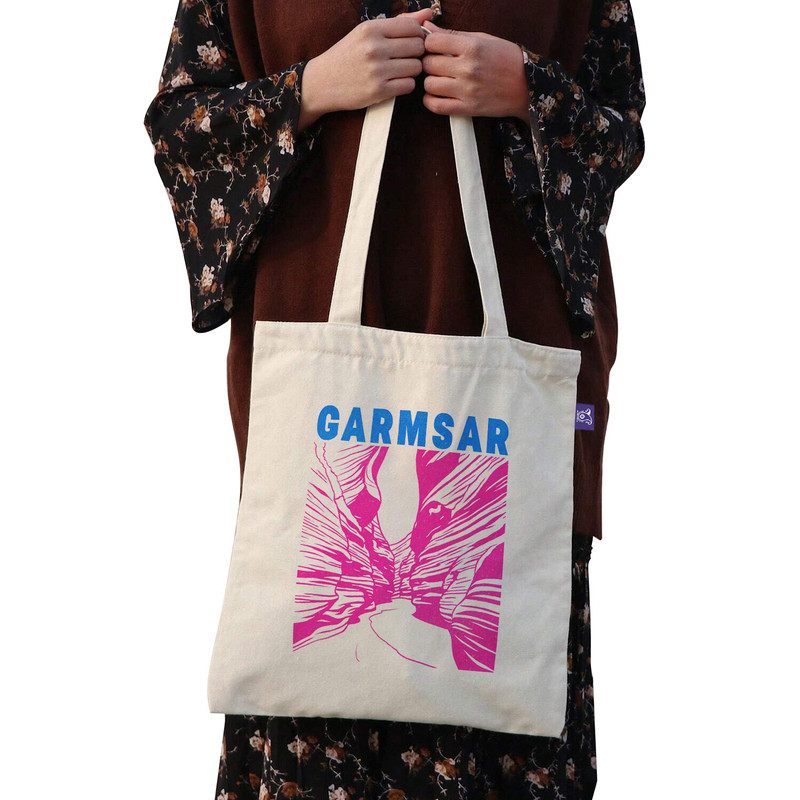 ساک خرید ترمه طراحان ایده مدل نماد تنگه ظلمات گرمسار کد map0113 - L