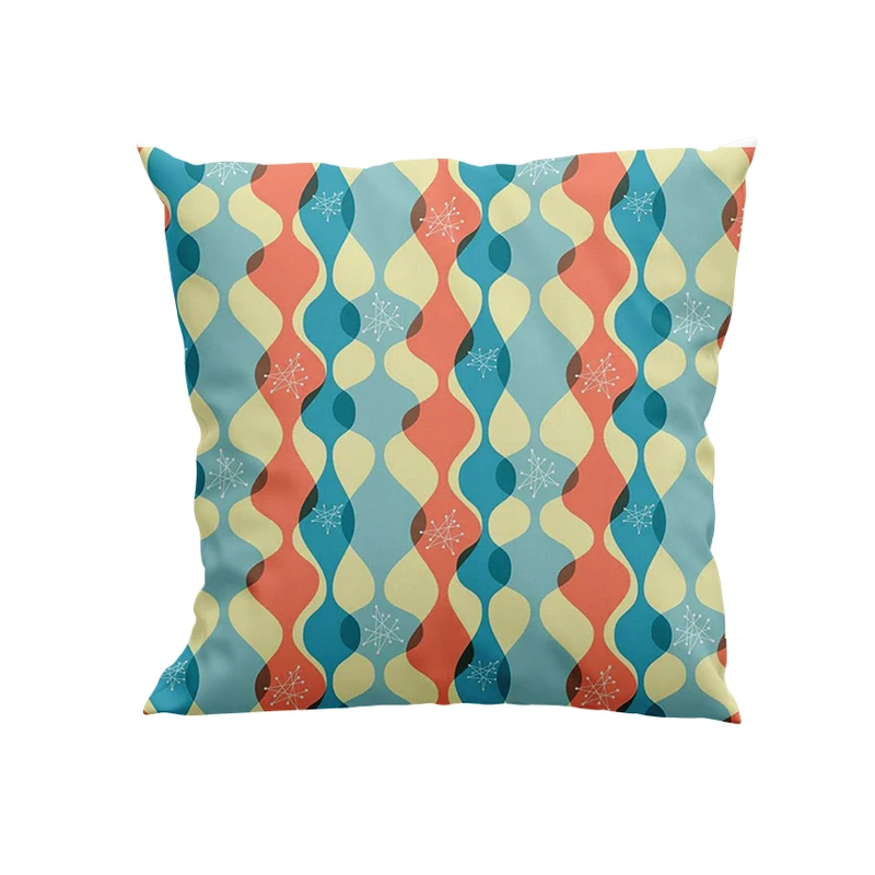 کوسن پاد آفرین مدل خطوط منحنی رنگی کد DKK329