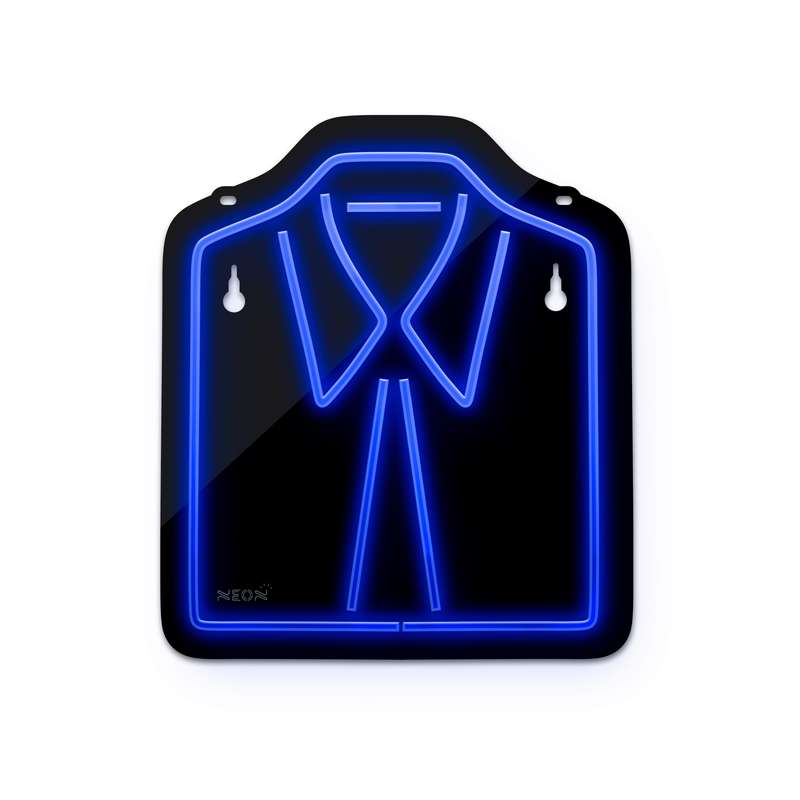 چراغ دیواری نئون دیزاین طرح Men-Clothes-BL_BL