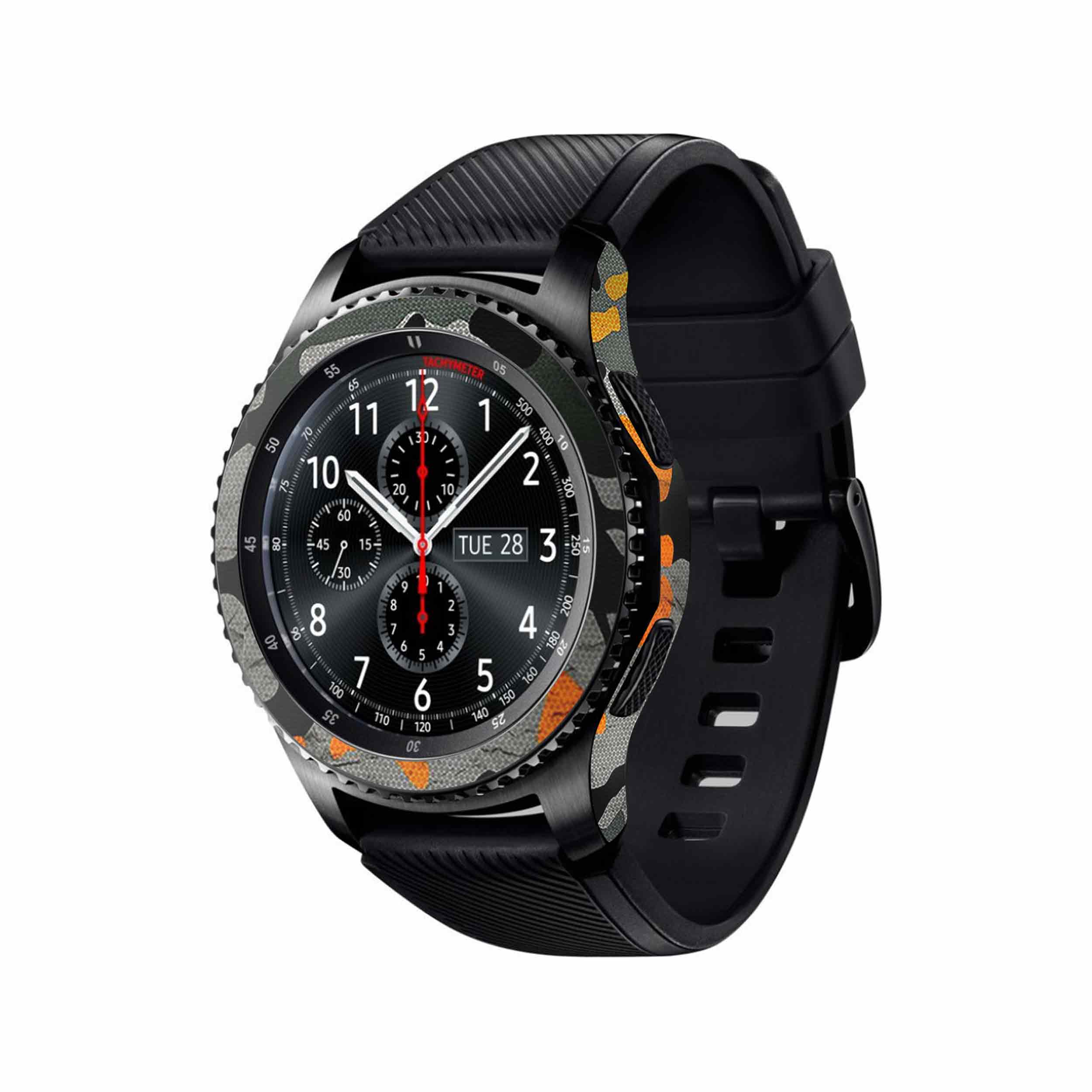 برچسب ماهوت طرح Autumn-Army مناسب برای ساعت هوشمند سامسونگ Galaxy Gear S3 Frontier