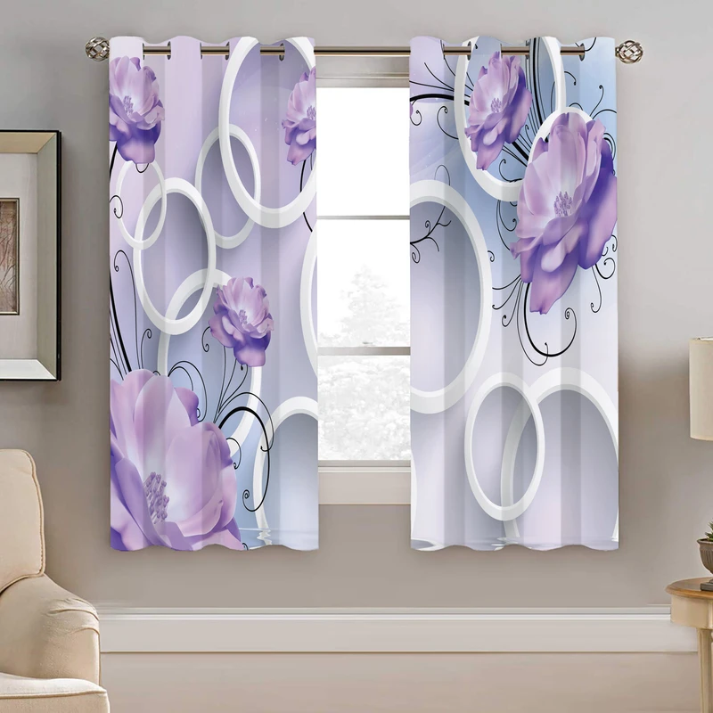 پرده نیروانا طرح گل مدل مخمل کد 5182 سایز 140×200 سانتی متر