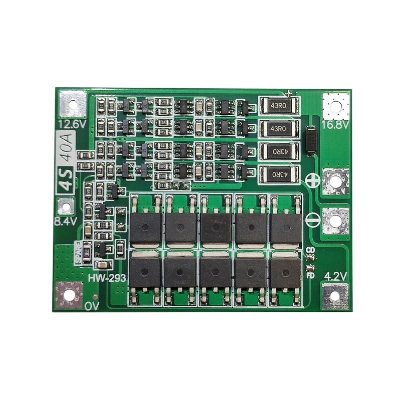 ماژول محافظ شارژ و دشارژ باتری لیتیومی مدل 4S_30A کد 10Mos_balance